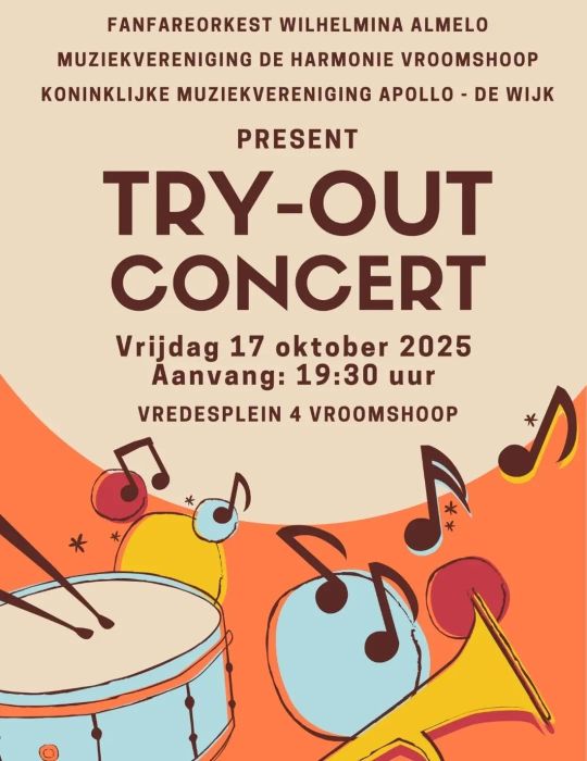 Try out concert Vroomshoop